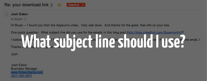 subjectline